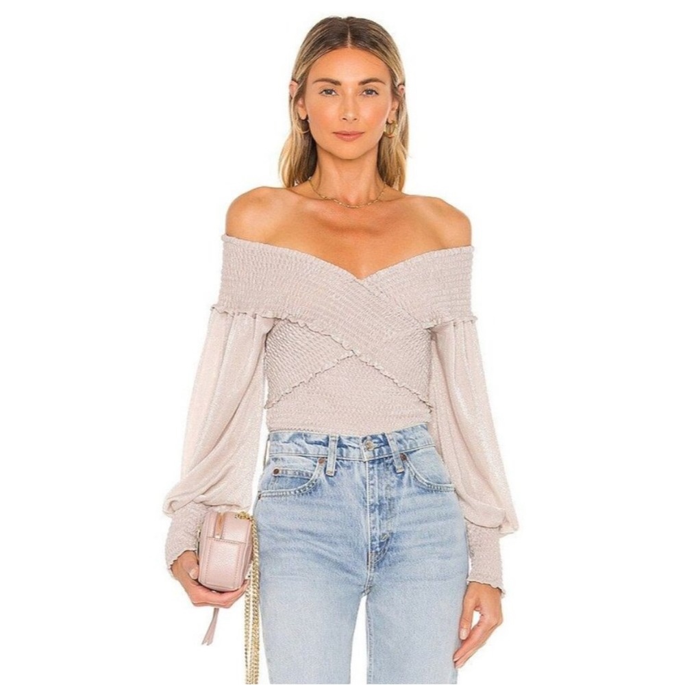 BB Dakota by Steve Madden Crossfire Top Blush Womens Size M